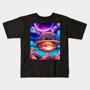 Abstract Cloudscape Kids T-Shirt